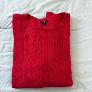 Talbots Vibrant Red Knit Sweater